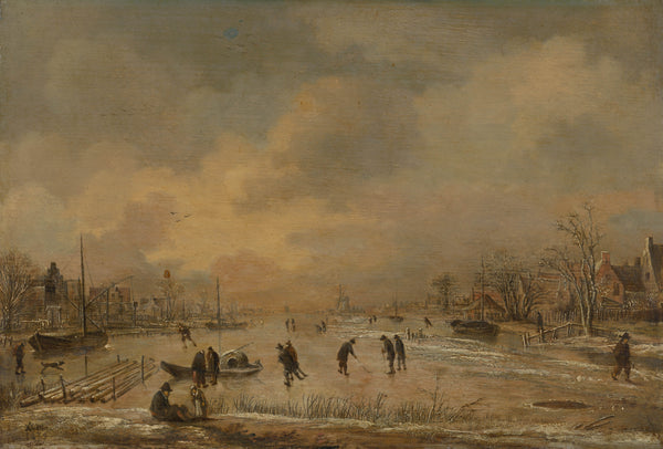 aert-van-der-neer-1650-winter-landscape-with-houses-art-print-fine-art-reproduction-wall-art-id-askh93tku