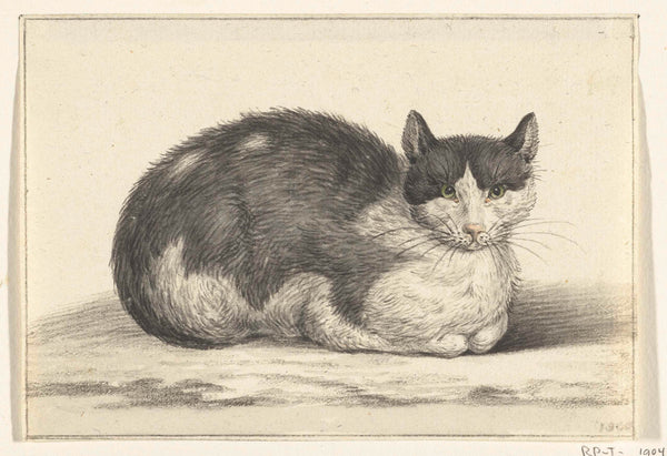 jean-bernard-1800-reclining-cat-to-the-right-art-print-fine-art-reproduction-wall-art-id-asklrhwvm