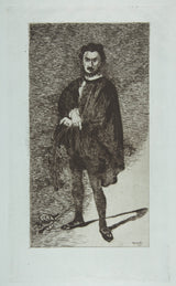 Էդուարդ-Մանետ-1865-ողբերգական-դերասան-ռուվիեր-համլետի-դերում-արտ-տպագիր-նուրբ-արվեստ-վերարտադրում-պատի-արվեստ-id-askov55f9