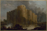 hubert-robert-1789-bastiljen-i-de-tidiga-dagarna-av-demolering-konst-tryck-fin-konst-reproduktion-vägg-konst