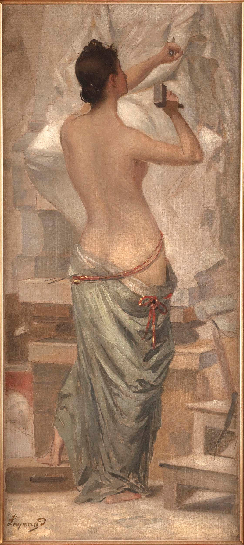 joseph-fortune-layraud-1889-sketch-for-the-arts-lounge-of-the-hotel-de-ville-in-paris-sculpture-art-print-fine-art-reproduction-wall-art