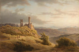 louwrens-hanedoes-1849-núi-phong cảnh-với-tàn tích-nghệ thuật-in-mỹ thuật-tái tạo-tường-nghệ thuật-id-aso4vgl1o