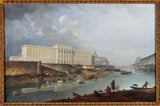 皮埃尔·安托万·德马奇-1777-从城市艺术印刷品美术复制品的角度看铸币厂、孔蒂码头和塞纳河艺术墙