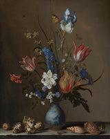 balthasar-van-der-ast-1650-bloemen-in-een-wan-li-vaas-met-schelpen-art-print-fine-art-reproductie-wall-art-id-ast5s6n31