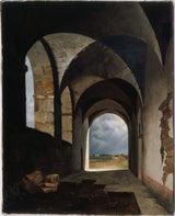 弗朗索瓦·馬呂斯·格拉內特-1820-廢墟中的光效-藝術印刷-精美藝術-複製品-牆壁藝術
