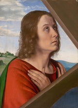 让-嘿-穆兰大师-1505-来自基督携带十字架圣约翰福音传教士的碎片艺术印刷精美艺术复制墙艺术ID astmhn89b