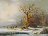 remigius-adrianus-van-haanen-1853-paesaggio-invernale-stampa-d'arte-riproduzione-d'arte-wall-art-id-asur4ixvg