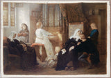 亞歷山大·卡巴內爾 1859 年合唱團指揮寡婦藝術印刷美術複製品牆壁藝術