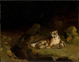 jean-leon-gerome-1884-tiiger-ja-poegad-kunst-print-kujutav kunst-reproduktsioon-seinakunst-id-asvgizhok