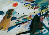 wassily-kandinsky-1911-romantisk-landskapskonst-tryck-konst-reproduktion-väggkonst-id-asvjz037i