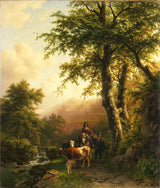 barend-cornelis-koekkoek-1848-意大利风景艺术印刷精美的艺术复制品-艺术墙-asvuqi68c