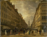 giuseppe-canella-1829-rue-de-la-paix-kunst-trykk-kunst-reproduksjon-vegg-kunst