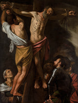 卡拉瓦乔1607年，圣安德鲁的耶稣受难像的艺术印刷精美艺术复制品墙艺术id asy0mmech