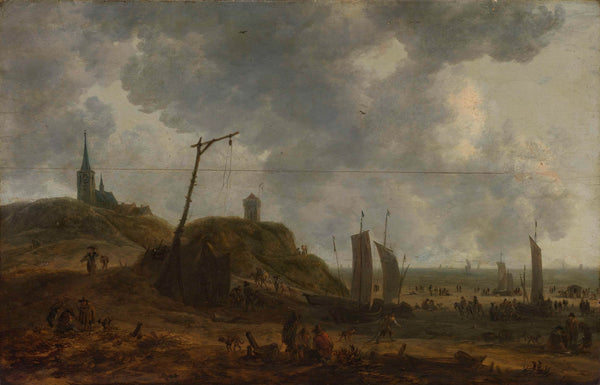 adriaen-van-der-kabel-1650-beach-at-katwijk-art-print-fine-art-reproduction-wall-art-id-asyvwoozq