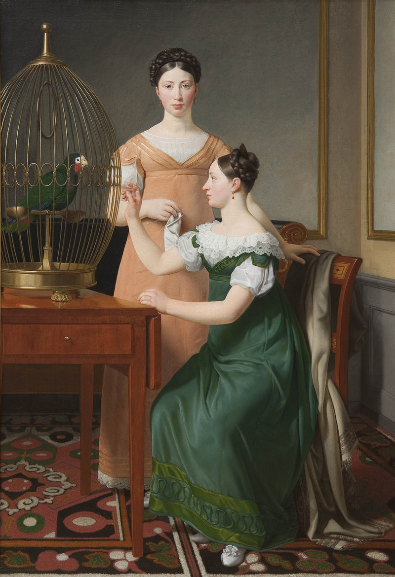 c-w-eckersberg-christoffer-wilhelm-eckersberg-mendel-levin-nathansons-elder-daughters-bella-and-hanna-art-print-fine-art-reproduction-wall-art-id-aszfmve0k