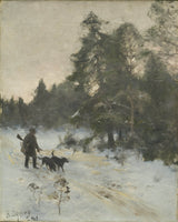 bruno-liljefors-1891-the-hunter-art-print-fine-art-reproductie-wall-art-id-aszxx5j0a