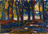 wassily kandinsky-1906在公园里的st云落ii美术打印精细艺术复制墙艺术id at0bxne5h