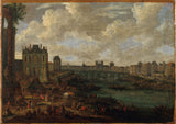 pieter-casteels-1685-the-gate-of-the-conference-1685-stampa-d'arte-riproduzione-d'arte-arte da parete