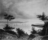 未知 1840 年紐約景觀，來自威霍肯藝術印刷品美術複製品牆藝術 id-at0wag9mh