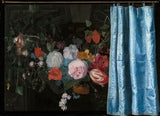 adriaen-van-der-spelt-1658-trompe-loeil-nature-morte-avec-une-guirlande-de-fleurs-et-un-rideau-impression-d'art-reproduction-d'art-wall-art-id-at160k9ur