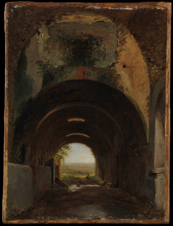 francois-marius-granet-1805-view-in-the-stables-of-the-villa-of-maecenas-tivoli-art-print-fine-art-reproduction-wall-art-id-at1yl1i7n