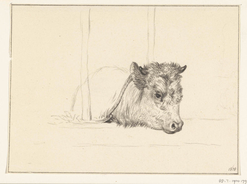 jean-bernard-1818-head-of-a-cow-lying-in-a-stable-to-the-right-art-print-fine-art-reproduction-wall-art-id-at2ca3m3o