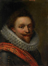 雅各布·里昂1612弗雷德里克·亨利王子的肖像，橙色的艺术印刷精美的艺术复制品墙艺术id at33xgcro