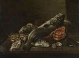 исаац-ван-дуинен-1645-мртва природа-са-рибом-уметност-штампа-ликовна-репродукција-зид-уметност-ид-ат34аккии