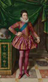 frans-pourbus-1611-portret-króla-ludwika-xiii-francji-sztuka-druk-reprodukcja-dzieł sztuki-wall-art-id-at3ow07m0
