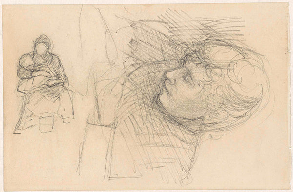 jozef-israels-1834-study-sheet-reading-woman-and-woman-with-a-child-on-art-print-fine-art-reproduction-wall-art-id-at5gy4i3k