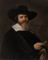 frans-hals-1643-retrato-de-un-hombre-sosteniendo-un-reloj-lámina-reproducción-de-bellas artes-id-de-arte-de-pared-at67xoh1x