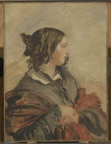 Франц-Ксавер-Winterhalter-1843-портрет на най-младата кралица Виктория-арт-печат-фино арт-репродукция стена-арт-ID-at7onprra
