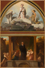 victor-louis-mottez-1852-skitse-for-st-severin-kirker-apostoliske-rejser-af-st-francis-de-sales-the-apotheosis-of-st-francis-de-sales-art-print-fine-art-reproduction-wall-art