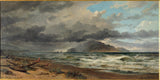 尼古拉斯·謝瓦利埃-1884-庫克海峽-新西蘭-藝術印刷-美術複製-牆壁藝術-id-at99jfunm
