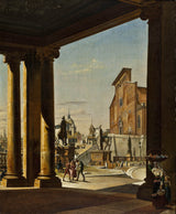 ditlev-martens-the-capitol-in-rime-from-the-colonnade-of-the-palazzo-dei-conservatori-art-print-fine-art-reproduction-wall-art-id-atafarl3x