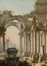 貝洛蒂-1750-隨想曲-與廢墟藝術印刷精美藝術複製品牆藝術 id-atagovg25