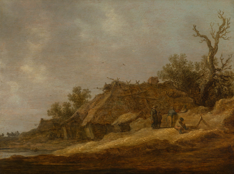 jan-van-goyen-1631-dilapidated-farmhouse-with-peasants-art-print-fine-art-reproduction-wall-art-id-atavts89l