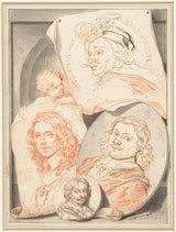 jacob-houbraken-1708-portrætter-af-pieter-van-laer-david-beck-jan-både-og-kunsttryk-fin-kunst-reproduktion-vægkunst-id-ataw8vgrx