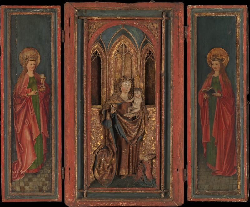 unknown-15th-century-altar-shrine-with-madonna-and-child-with-donor-art-print-fine-art-reproduction-wall-art-id-atb2h08cm