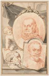 jacob-houbraken-1708-roelant-savery-frans-snijders ja theodoor-art-print-fine-art-reproduction-wall-art-id-atcyxbaa8 portreed