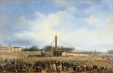 francois-dubois-1836-postavitev-obelisk-iz-Luksorja-na-place-de-la-concorde-25-oktober-1836-umetniški-tisk-lepe-umetniške-reprodukcije-stenske-umetnosti