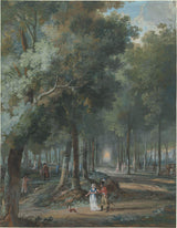 arie-lamme-1758-wandelaars-in-een-park-kunstprint-kunst-reproductie-muurkunst-id-atexuclbz