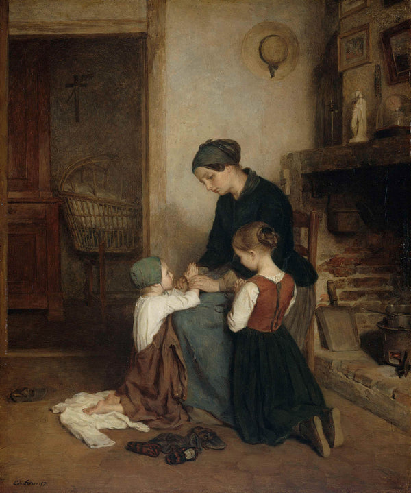 pierre-edouard-frere-1857-evening-prayer-art-print-fine-art-reproduction-wall-art-id-atfm3gbi8