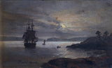 jc-dahl-1840-kusten-vid-laurvig-norge-konsttryck-finkonst-reproduktion-väggkonst-id-atfyzslbl