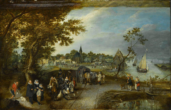 adriaen-pietersz-van-de-venne-1615-landscape-with-figures-and-a-village-fair-village-kermesse-art-print-fine-art-reproduction-wall-art-id-ath4trl1n