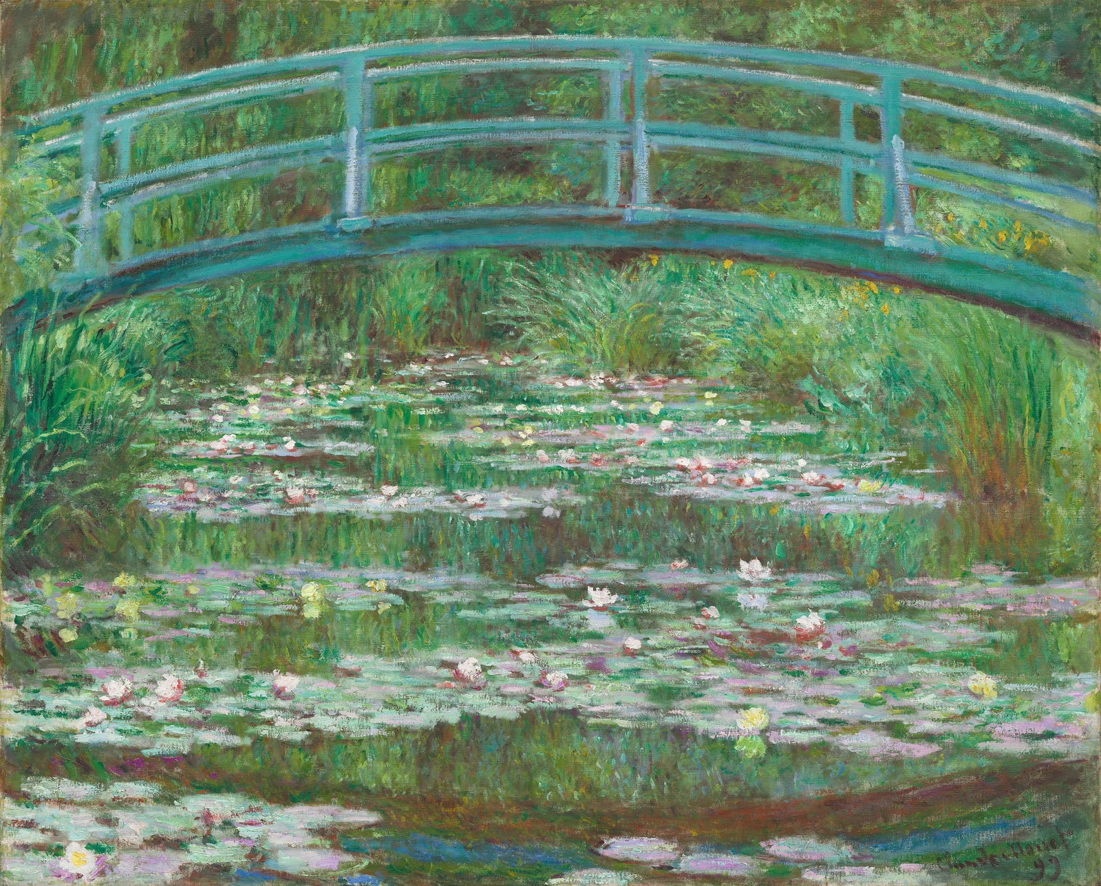 Claude Monet, 1899 - The Japanese Footbridge - fine art print