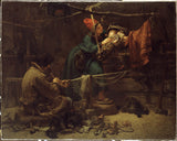 約翰·弗雷德里克·霍克特-1857-拉普蘭德斯小屋內藝術印刷美術複製品牆藝術 id-atium5oml