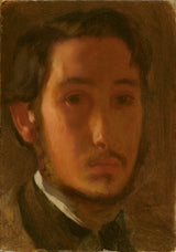 edgar-degas-1857-автопортрет-з-білим коміром-арт-друк-образотворче мистецтво-відтворення-стіна-арт-id-atiwmd9pv