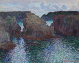 克勞德·莫奈-1886-岩石在古爾法爾港貝勒-藝術印刷品-精美藝術-複製品-牆藝術-id-atj1b6apd