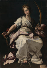 Bernardo-Strozzi-1615-Saint-Catherine-of-Alexandrie-art-print-fine-art-reprodukčnej-wall-art-id-atjofo04m